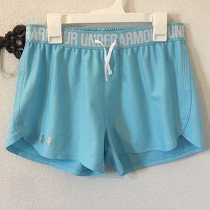 Under Amour blue athletic workout shorts